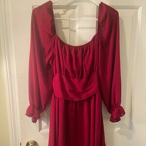 Exlura Red Dress Christmas Holidays Size small